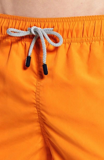 Shop Tom & Teddy Swim Trunks In Baked Orange