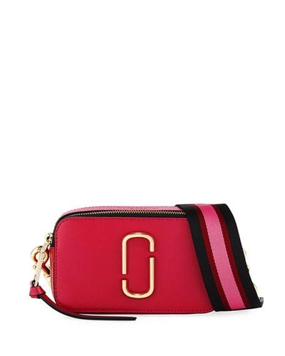 Shop Marc Jacobs Snapshot Colorblock Camera Bag In Hibiscus Multi