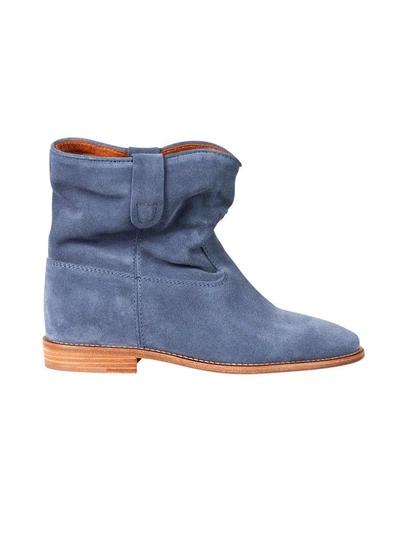 Shop Isabel Marant Crisi Ankle Boots In Blu