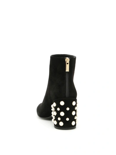 Shop Stuart Weitzman Pearlbacari Booties In Blacknero