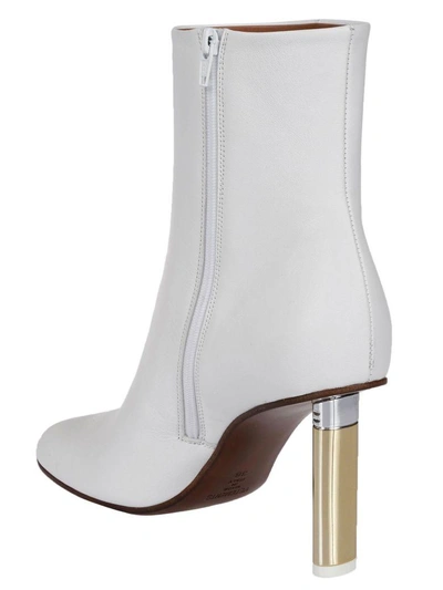 Shop Vetements Toe Ankle Boots In White
