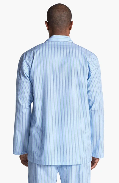 Shop Polo Ralph Lauren Cotton Pajama Top In Bari Stripe