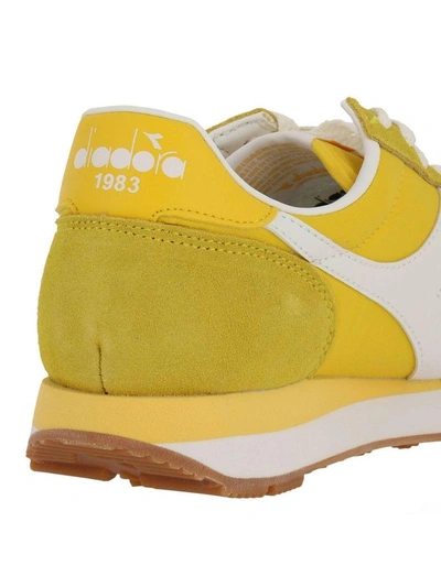 Shop Diadora Sneakers Shoes Women  Heritage In Yellow