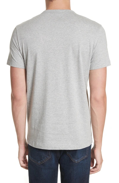 Shop Moncler Patch Detail T-shirt In Light Grey