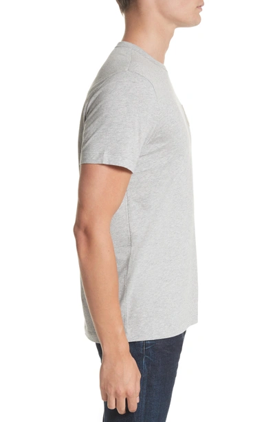 Shop Moncler Patch Detail T-shirt In Light Grey