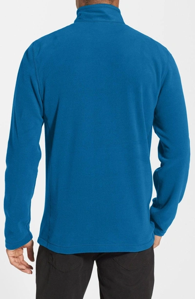 Shop The North Face 'tka 100 Glacier' Quarter Zip Fleece Pullover In Brilliant Blue