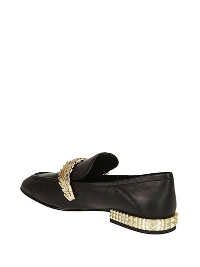 Shop Ash Edgy Loafers In Black
