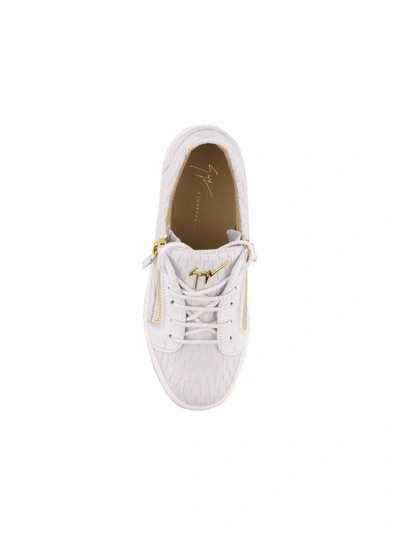 Shop Giuseppe Zanotti Logoball Sneakers In White