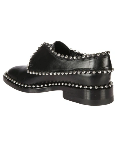 Shop Alexander Wang Oxford Flat Sandals In Black