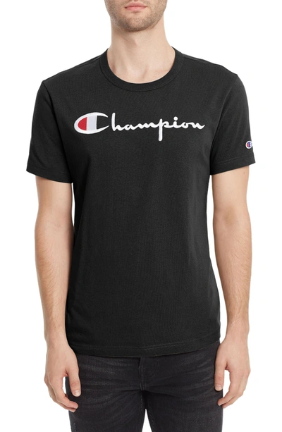Shop Champion Logo T-shirt In Black
