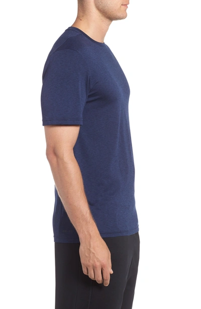 Shop Nike Hyper Dry Training Tee In Binary Blue/ Black/ Black