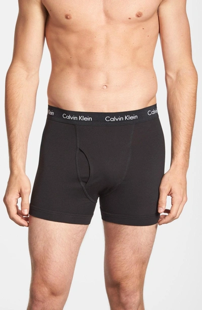 Shop Calvin Klein 3-pack Trunks In Black