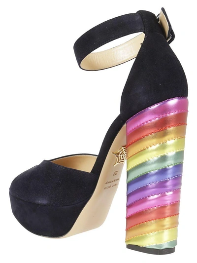 Shop Charlotte Olympia Eugenie Rainbow Heel Sandals In Multicolor