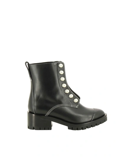 Shop 3.1 Phillip Lim / フィリップ リム Hayett Lug Sole Pearl Boots In Black