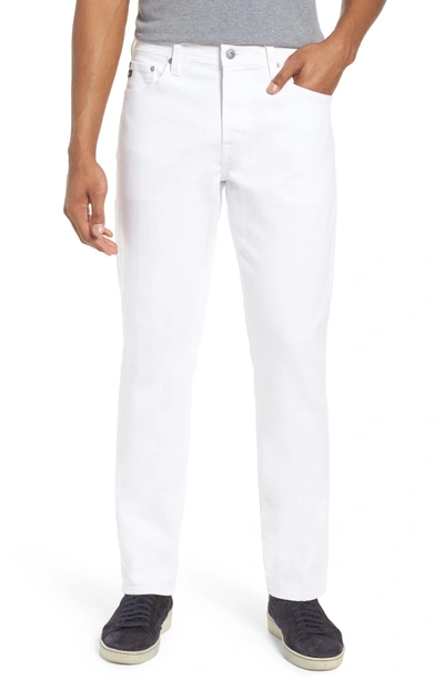 Shop Ag Everett Slim Straight Leg Jeans In White