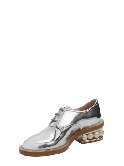 Shop Nicholas Kirkwood Casati Lace-up Shoes In Argento