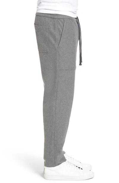 Shop James Perse Heathered Knit Lounge Pants In Heather Grey