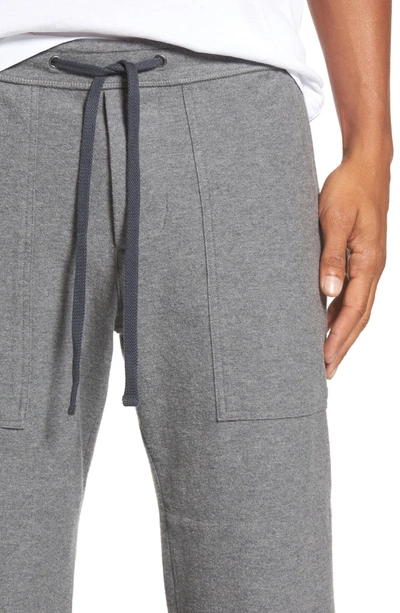 Shop James Perse Heathered Knit Lounge Pants In Heather Grey