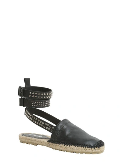 Shop Dsquared2 Rock & Cross Flat Espadrilles In Nero