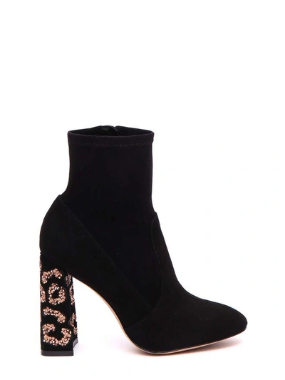 Shop Sophia Webster Felicity Ankle Boots In Black