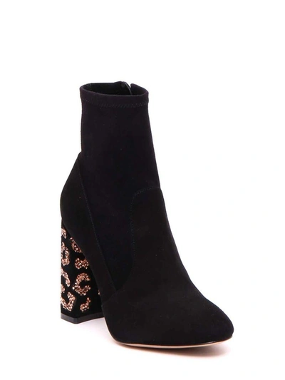 Shop Sophia Webster Felicity Ankle Boots In Black