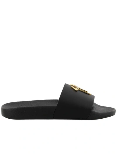 Shop Giuseppe Zanotti Birel Vague Pool Sandals In Black