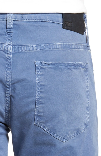 Shop Paige Lennox Slim Fit Five-pocket Pants In Vintage Mariner