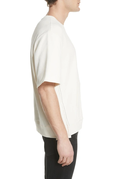 Shop 3.1 Phillip Lim / フィリップ リム Reconstructed Short Sleeve Sweatshirt In Ecru