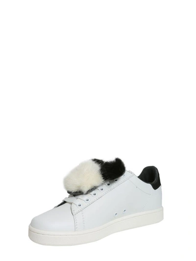 Shop Moa Usa Mickey Mouse Sneakers In Bianco