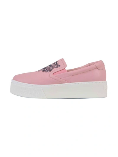 Shop Kenzo Tiger Slip-on In Pink