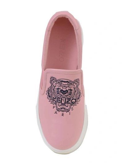 Shop Kenzo Tiger Slip-on In Pink