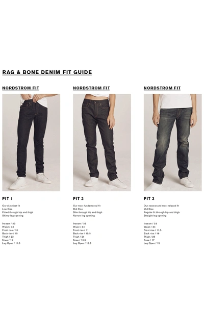 Shop Rag & Bone Standard Issue Fit 3 Slim Straight Leg Jeans In Heritage