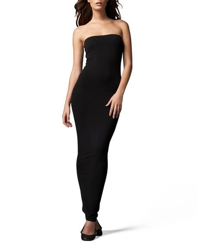 Wolford Fatal Strapless Stretch-jersey Maxi Dress In Black