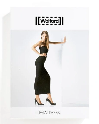 Wolford Fatal Strapless Stretch-jersey Maxi Dress In Black