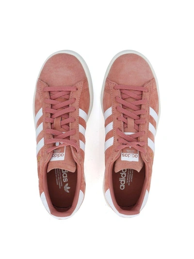 Shop Adidas Originals Campus Pink Nubuck Sneaker In Rosa