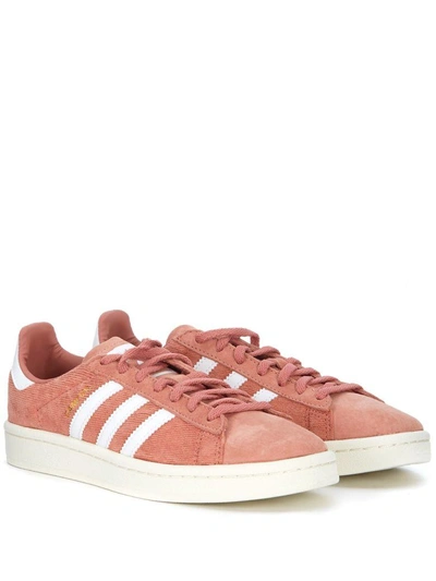 Shop Adidas Originals Campus Pink Nubuck Sneaker In Rosa