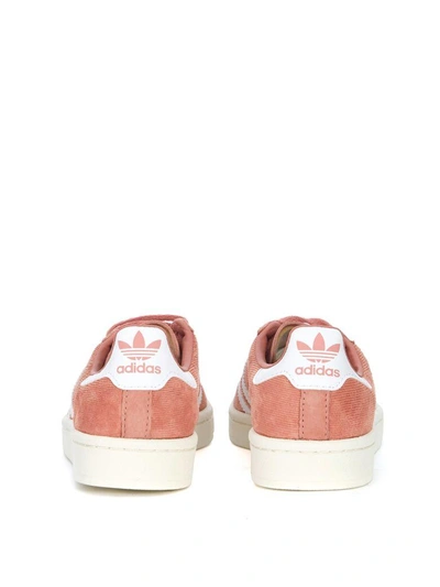 Shop Adidas Originals Campus Pink Nubuck Sneaker In Rosa