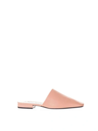 Shop Acne Studios Tessy Rose Leather Slippers