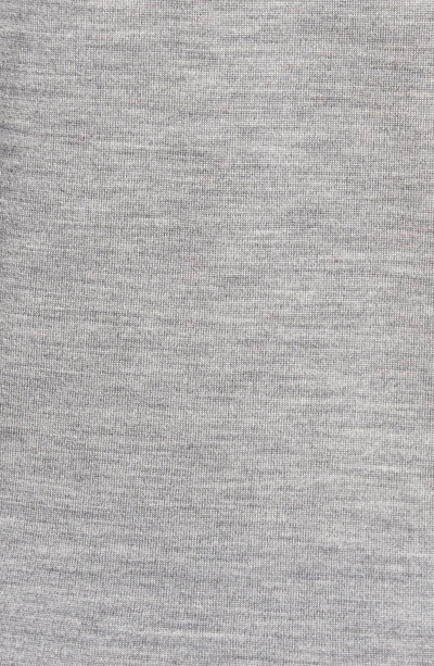 Shop John Smedley Colorblock Merino Wool Polo In Silver/ Bardot Grey