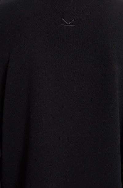 Shop Kenzo Embroidered Cursive Logo Sweatshirt In Black