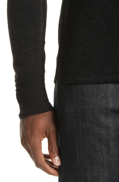 Shop Rag & Bone Gregory Crewneck Sweater In Black