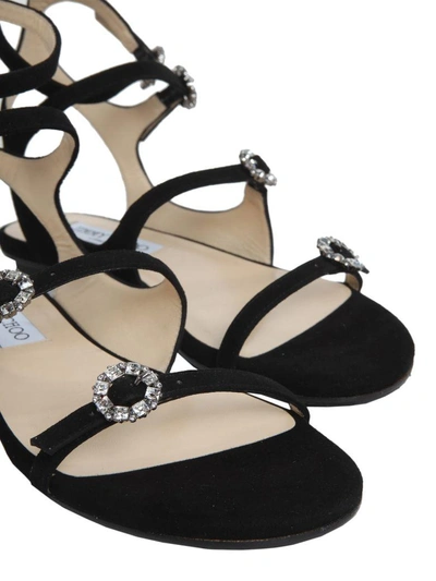 Shop Jimmy Choo Naia Flats In Nero