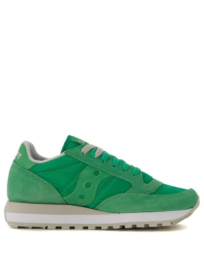 Shop Saucony Sneaker  Jazz In Sage Green Suede And Nylon In Verde