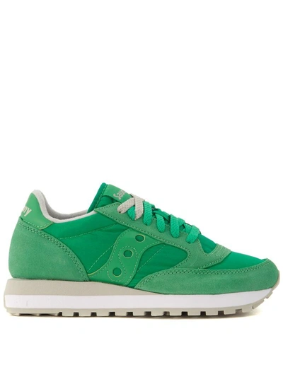 Shop Saucony Sneaker  Jazz In Sage Green Suede And Nylon In Verde