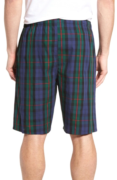 Shop Polo Ralph Lauren Cotton Pajama Shorts In George Plaid/ Red