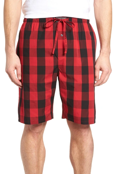 Shop Polo Ralph Lauren Cotton Pajama Shorts In Montana Plaid/ Polo Black