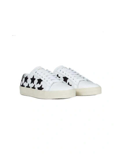 Shop Saint Laurent Black Stars Sneakers