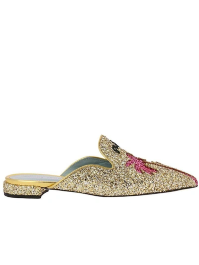 Shop Chiara Ferragni Ballet Flats Shoes Women  In Gold