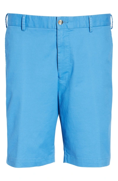 Shop Peter Millar Soft Touch Twill Shorts In Parisian Blue