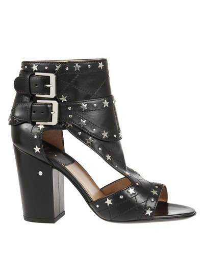 Shop Laurence Dacade Rush Star Studded Sandals In Black